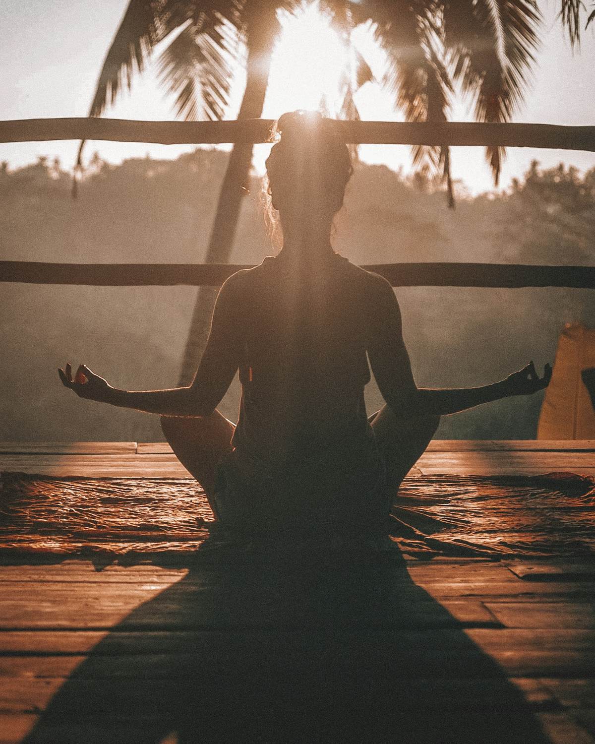 Person in peaceful meditation